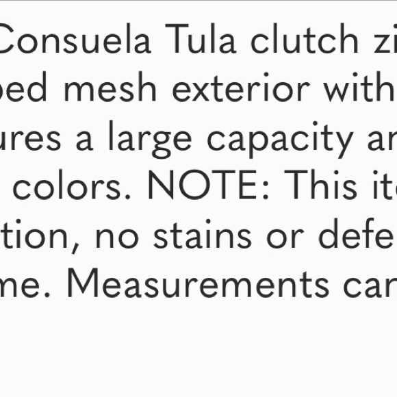 Consuela Tula Slim Mesh Zipper Bag Multicolor - Picture 5 of 5